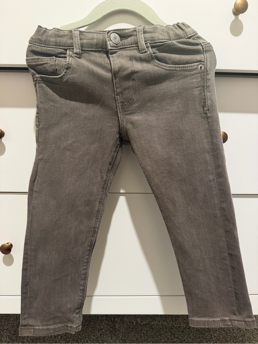Zara Girls' Skinny Jeans in Taupe